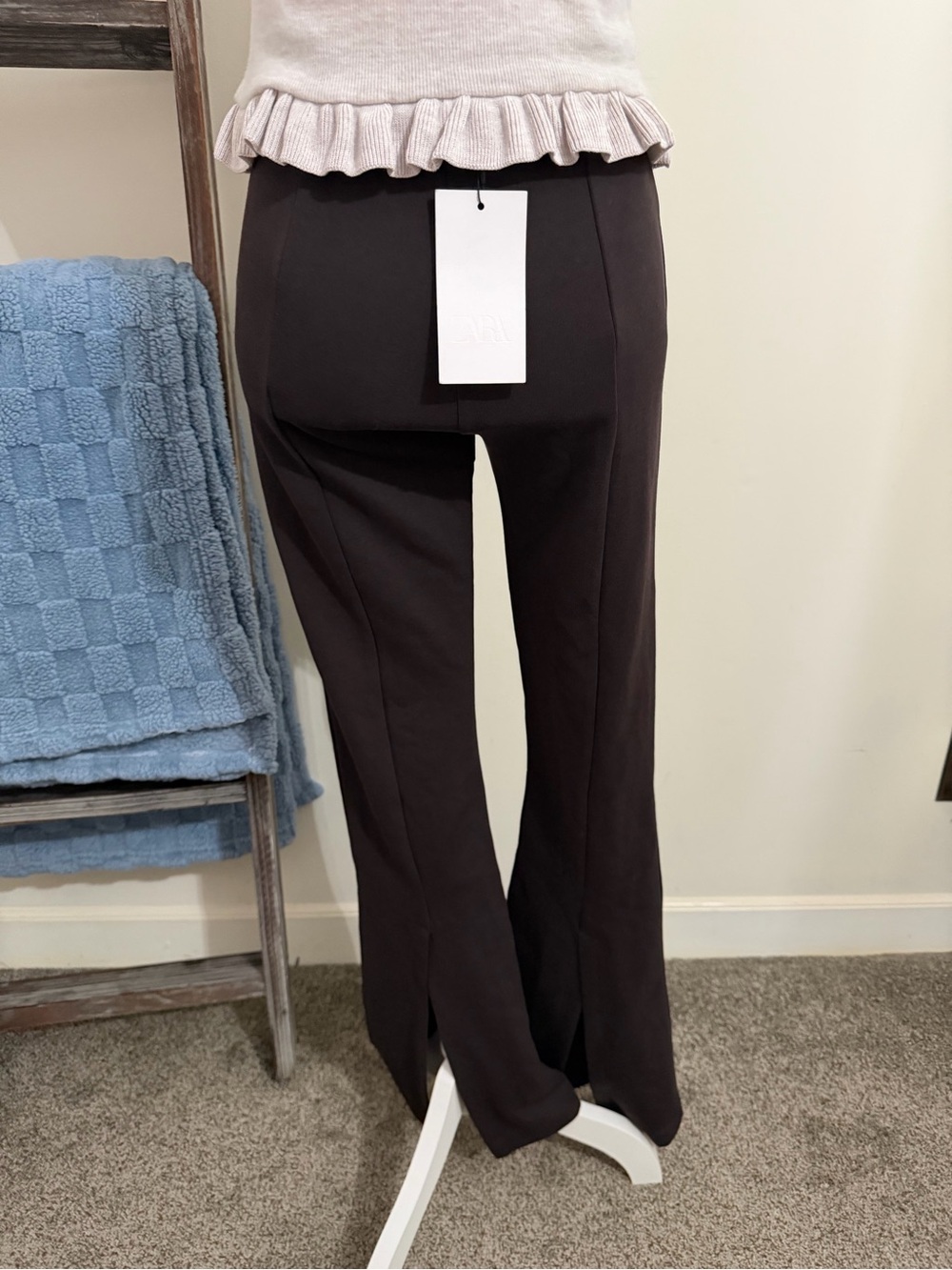 ZARA Slit Flare Trousers NWT! - Picture 14 of 16
